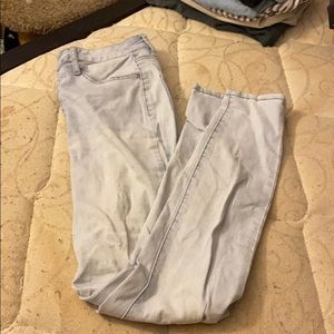 light wash highhhhh rise jeans